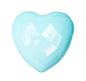 Preview: Kids button as heart out plastic in light blue 14 mm 0,55 inch